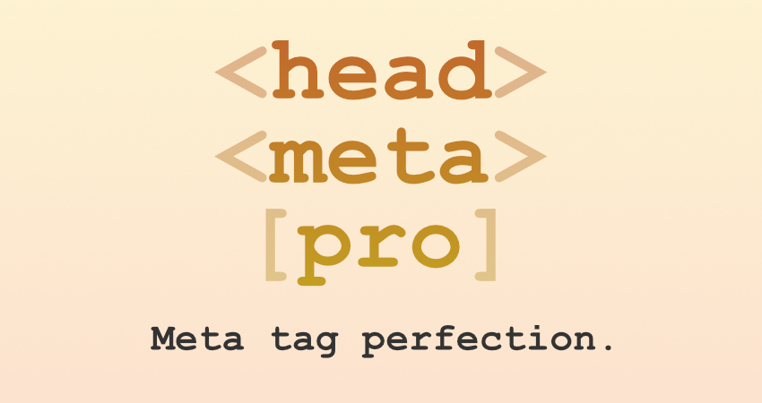 [ WordPress Plugin: Head Meta Pro ]